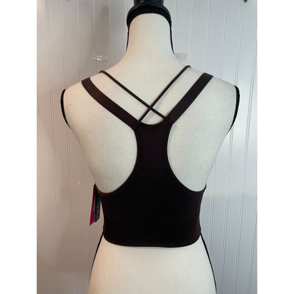 Ryka Womens Java Brown Crossback Sports Bra S - Picture 2 of 16